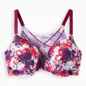 TORRID CURVE PERFECT COVERAGE LIGHTLY LINED FRONT CLOSE BRA. SIZE 44 DDD.